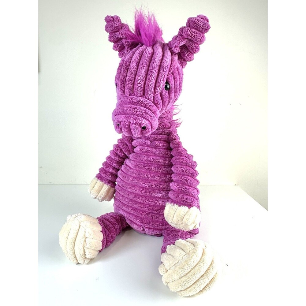 Jellycat 16" Pony Horse Cordy Roy Pink Magenta Corduroy Plush Doll FREE SHIPPING